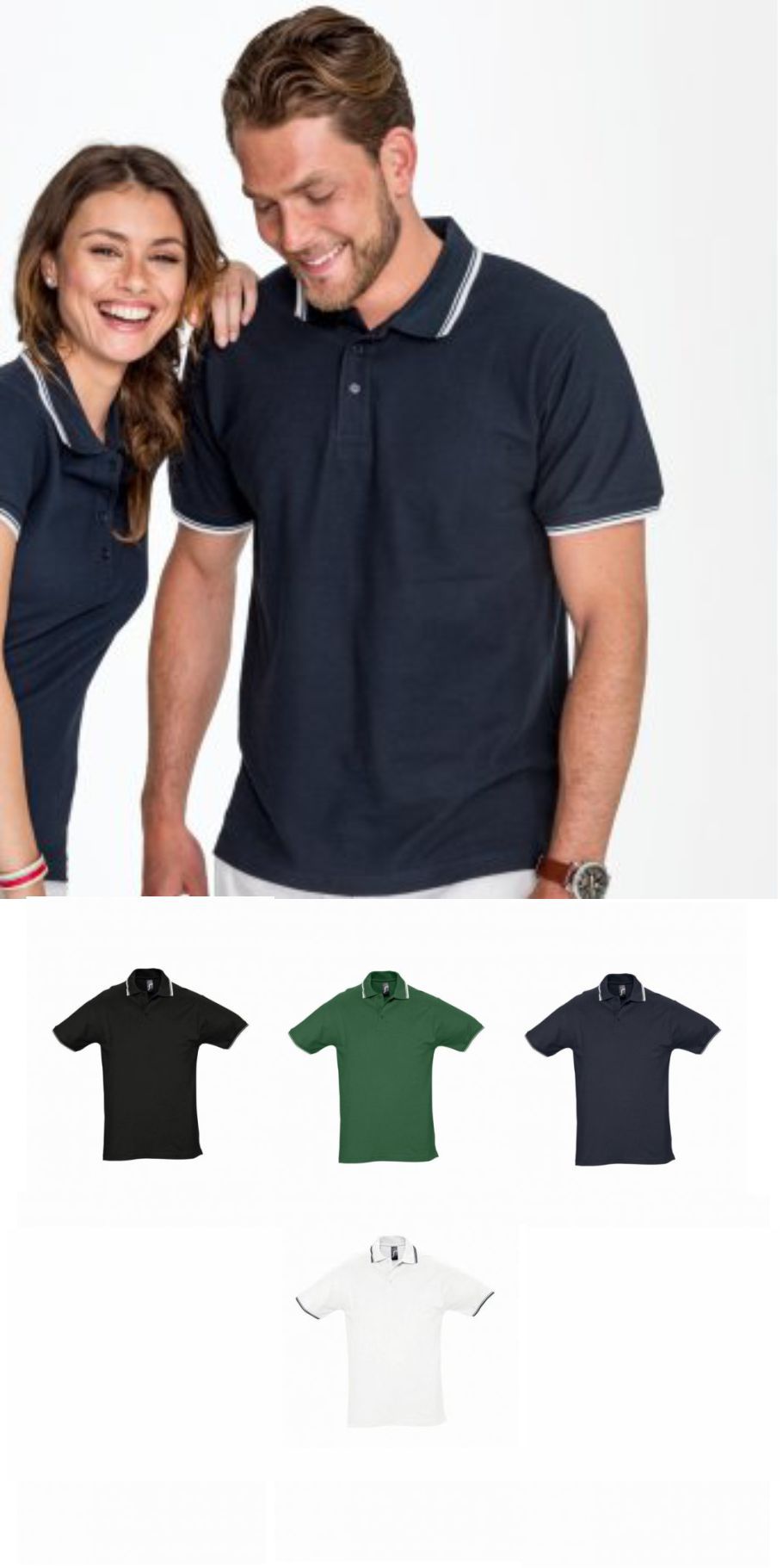 Sol's 11365 Practice Tipped Cotton Pique polo Shirt - Click Image to Close